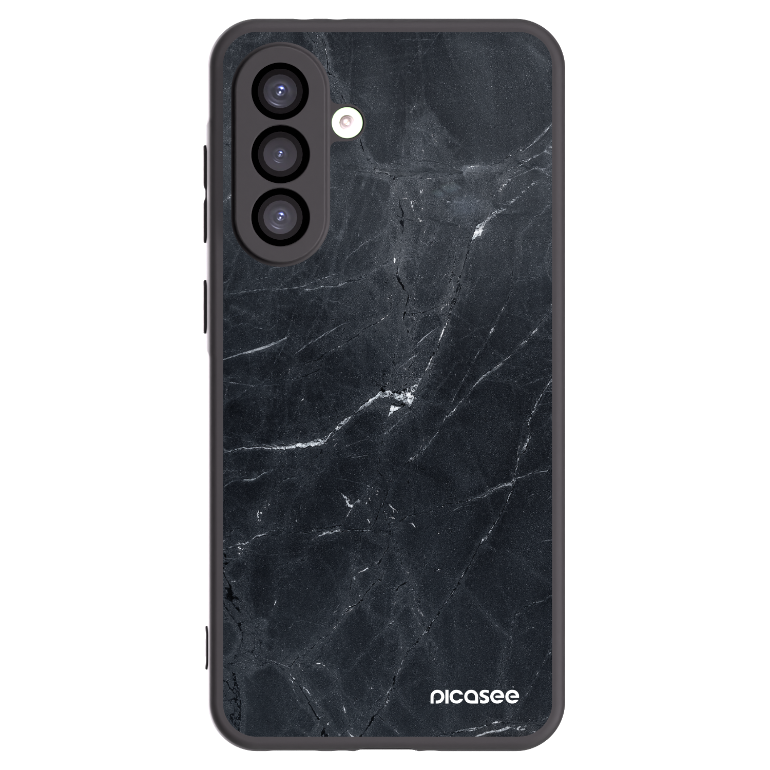 Picasee silikonski črni ovitek za Samsung Galaxy A26 5G A266B - Black marble