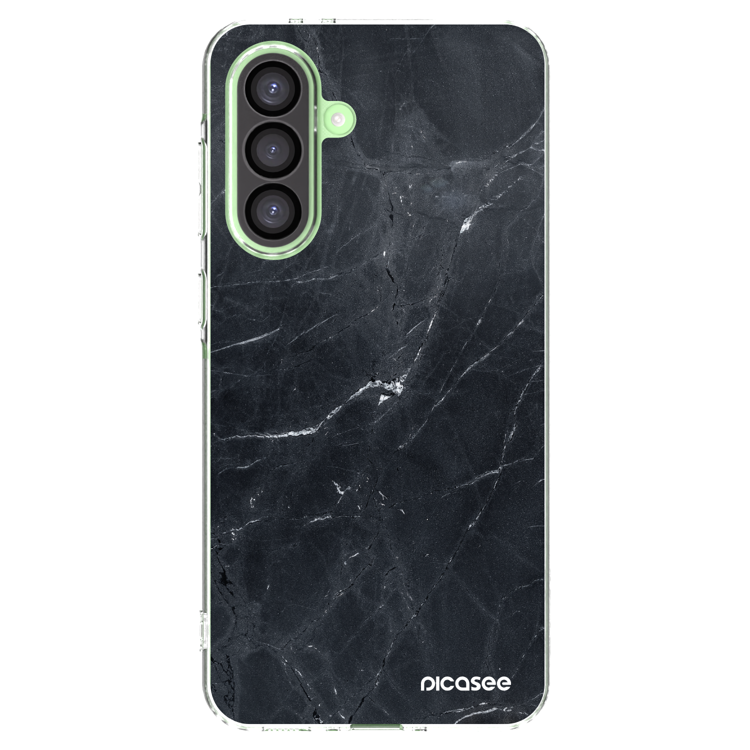 Picasee silikonski prozorni ovitek za Samsung Galaxy A26 5G A266B - Black marble