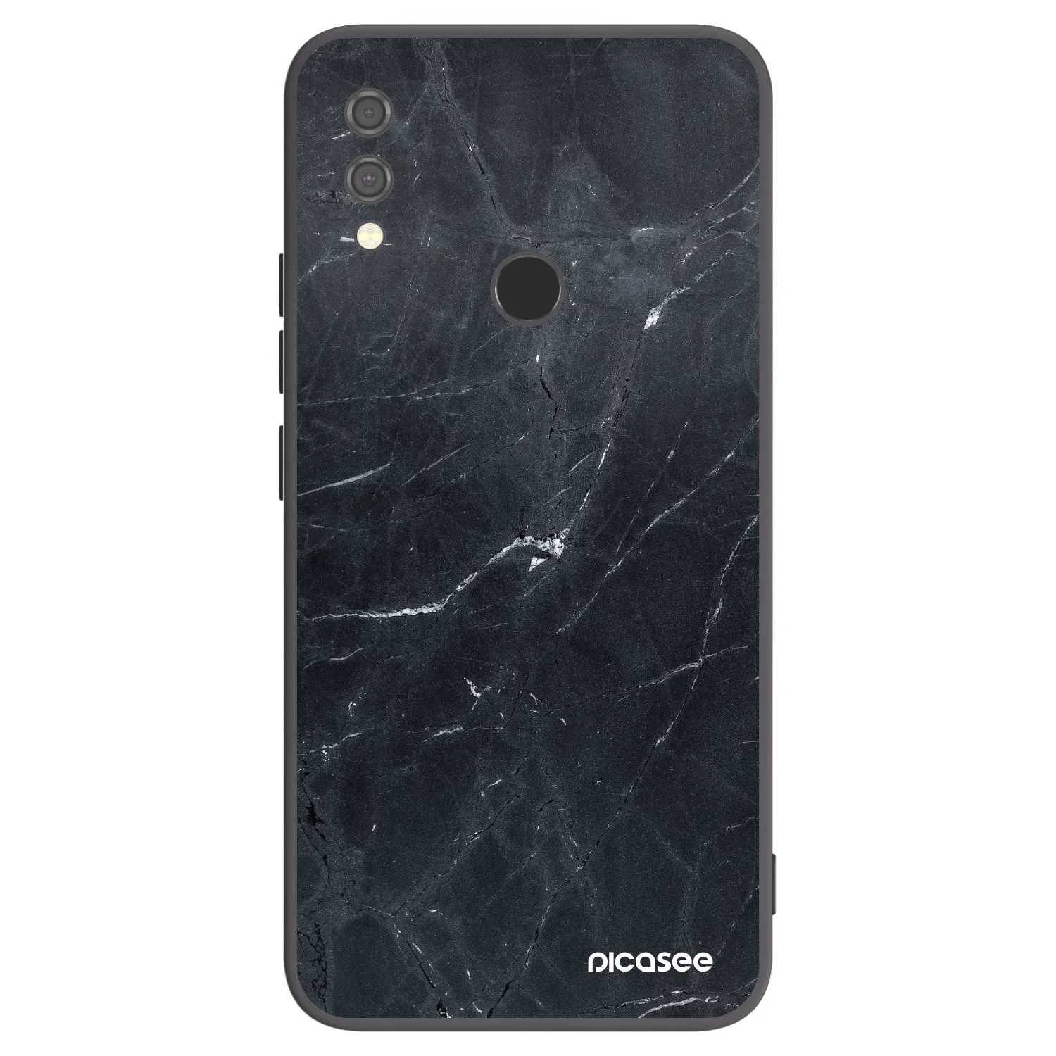 Picasee silikonski črni ovitek za Xiaomi Redmi Note 7 - Black marble