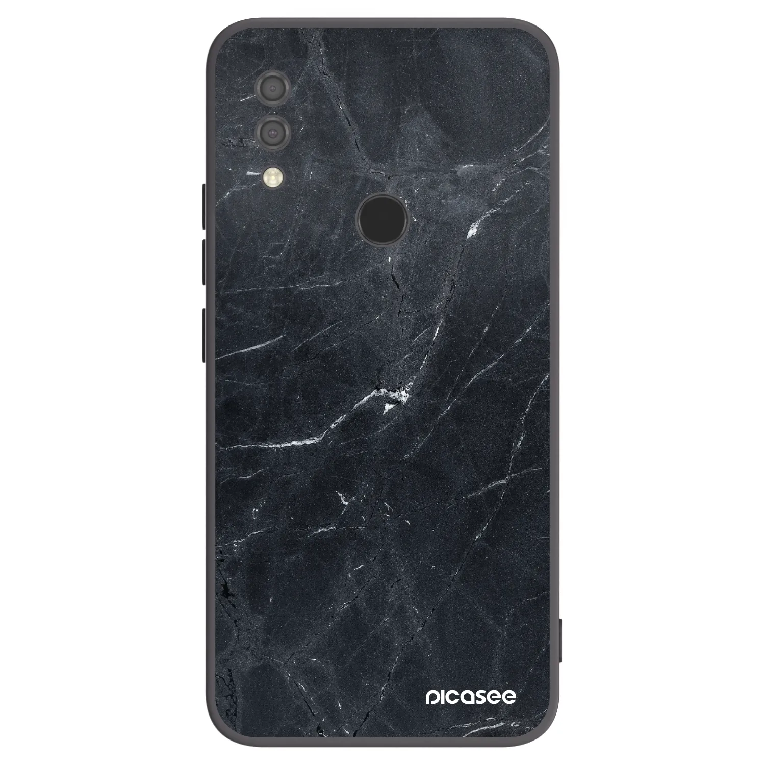 Picasee silikonski črni ovitek za Xiaomi Redmi 7 - Black marble