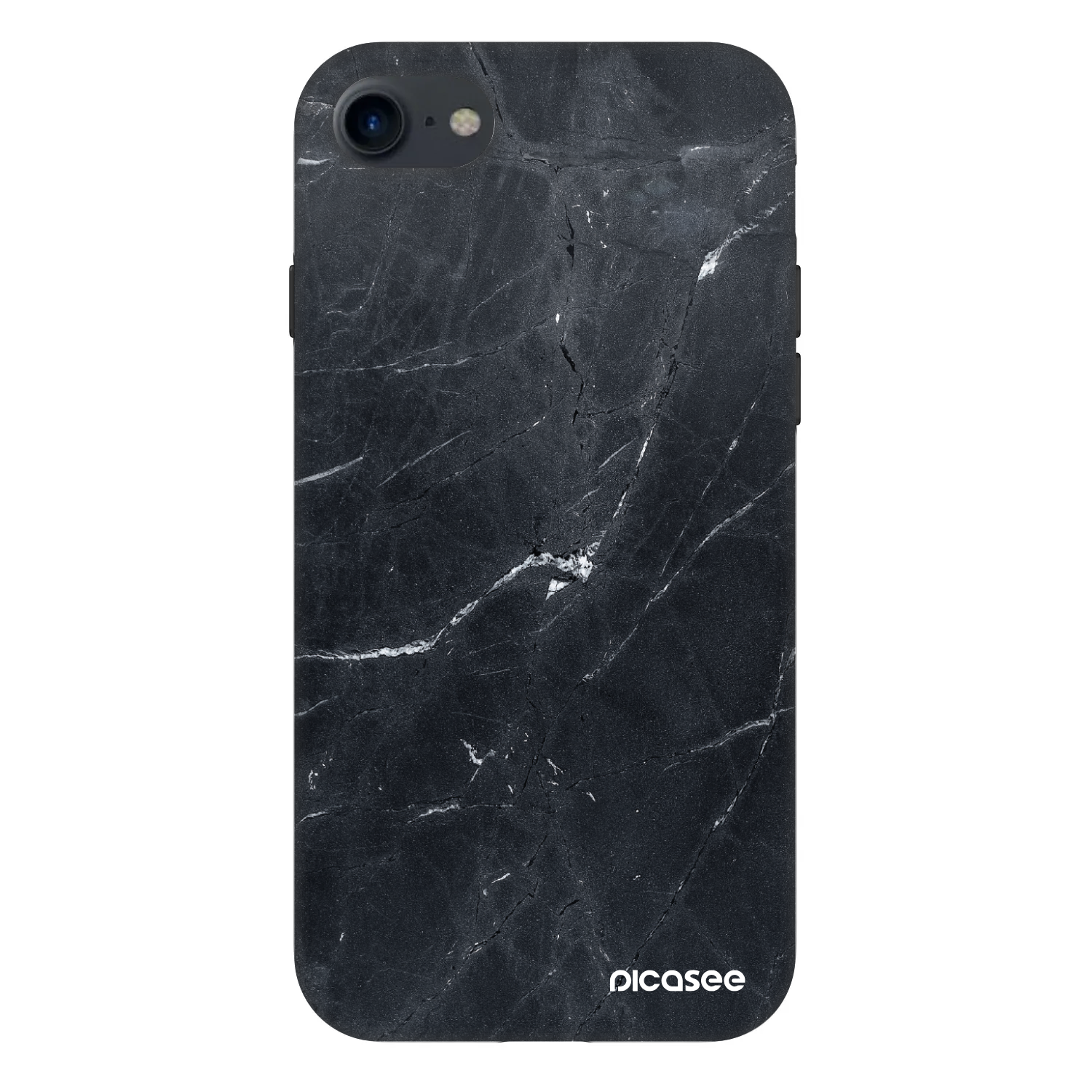 Picasee Fashion Case za Apple iPhone SE 2022 - Black marble
