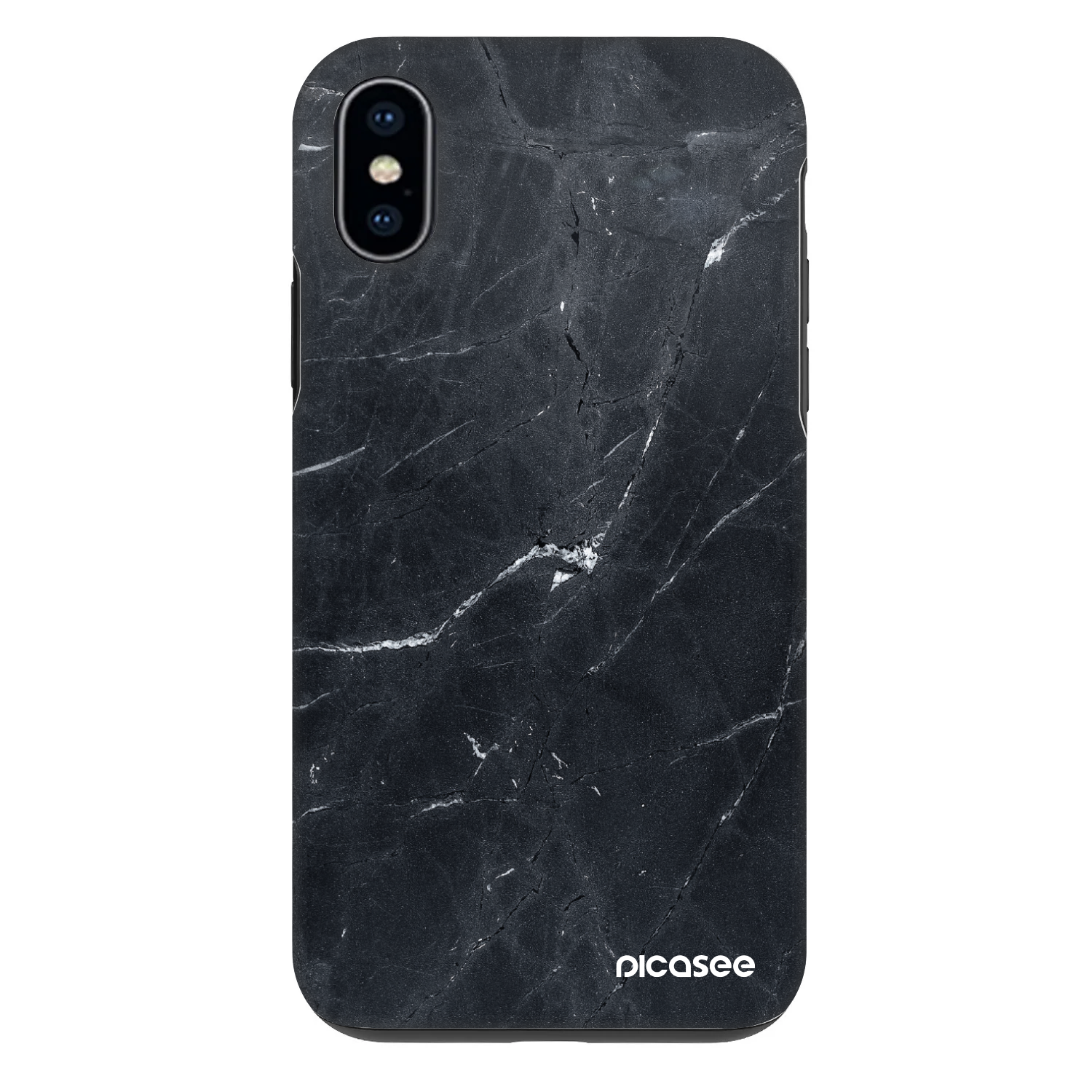 Picasee Fashion Case za Apple iPhone X/XS - Black marble