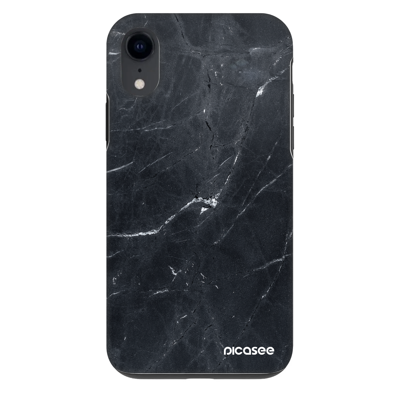 Picasee Fashion Case za Apple iPhone XR - Black marble