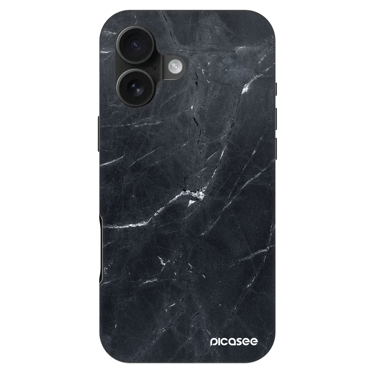 Picasee Fashion Case MagSafe za Apple iPhone 16 - Black marble