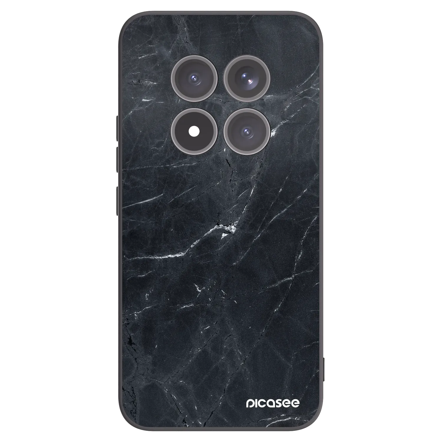 Picasee silikonski črni ovitek za Xiaomi Redmi Note 15 Pro+ - Black marble