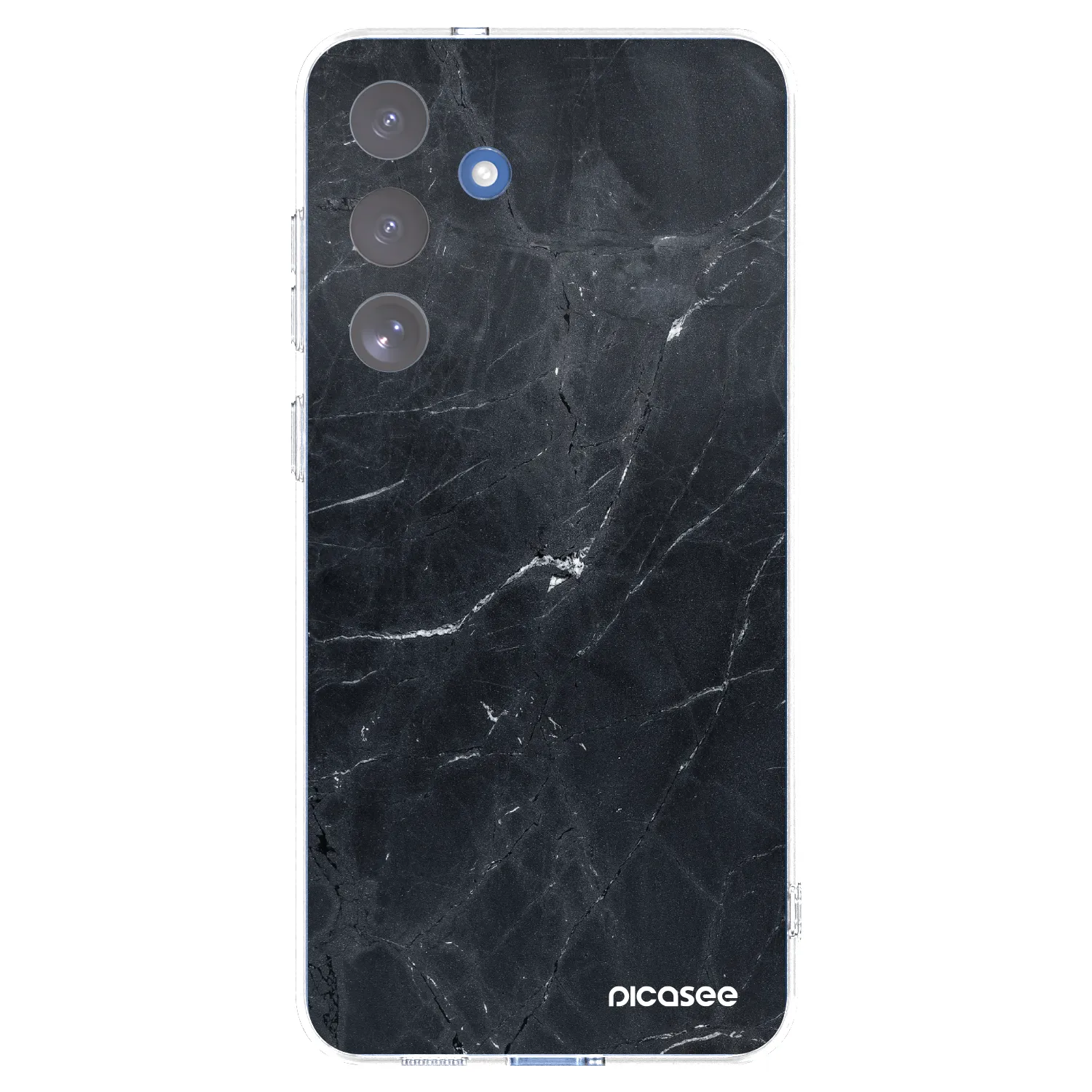 Picasee silikonski prozorni ovitek za Samsung Galaxy S25 FE 5G - Black marble