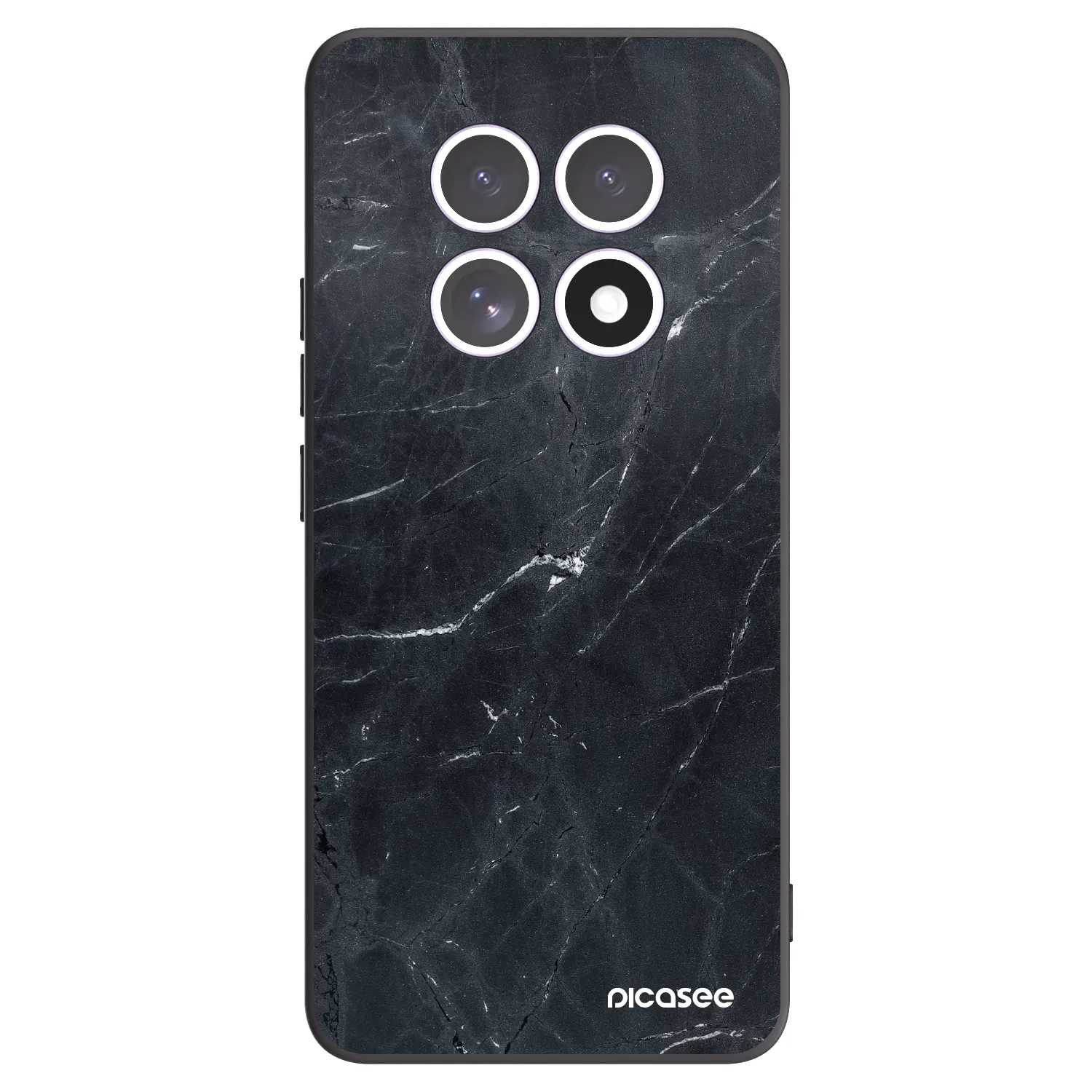 Picasee silikonski črni ovitek za Xiaomi Redmi Note 15 - Black marble