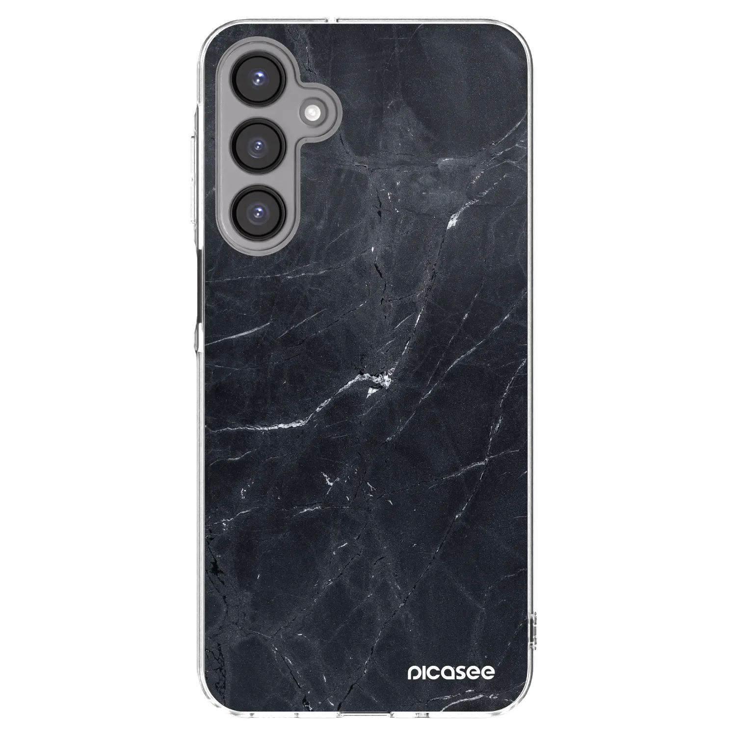 Picasee silikonski prozorni ovitek za Samsung Galaxy A16 4G - Black marble