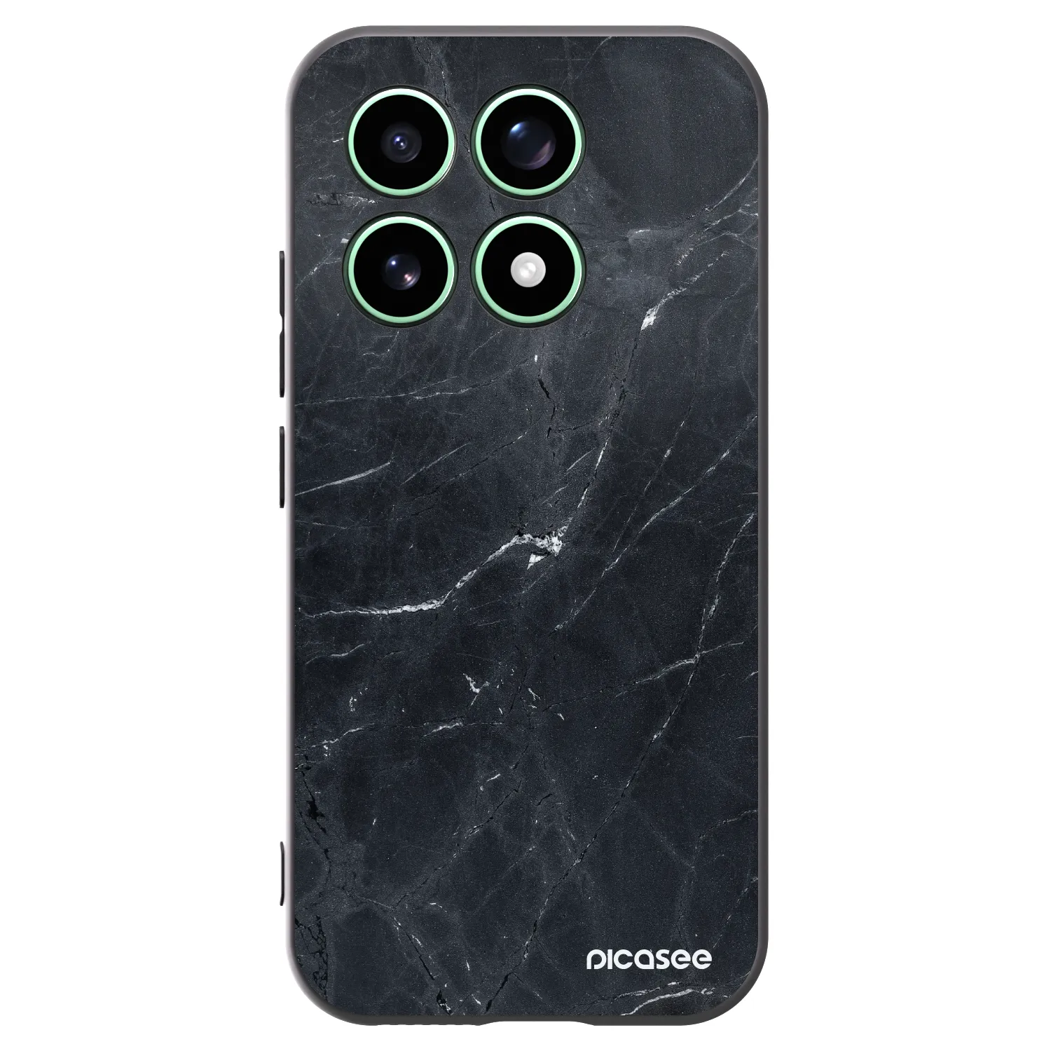 Picasee silikonski črni ovitek za Xiaomi 17 - Black marble