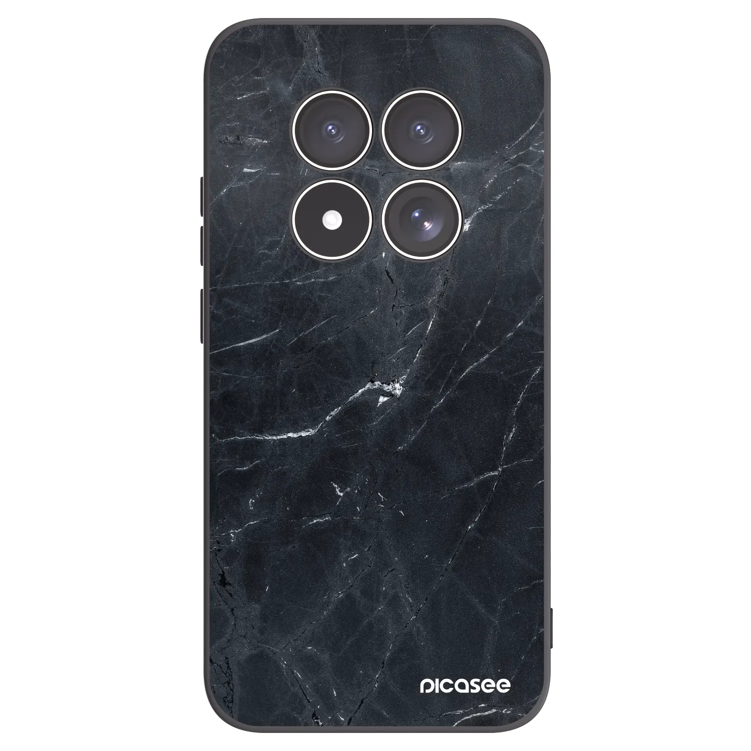 Picasee silikonski črni ovitek za Xiaomi Redmi Note 15 Pro 5G - Black marble