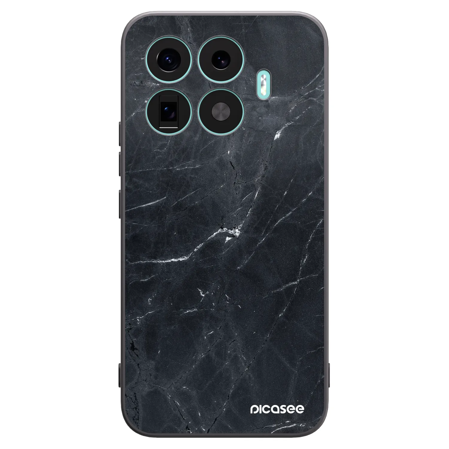 Picasee silikonski črni ovitek za Xiaomi 17T Pro - Black marble