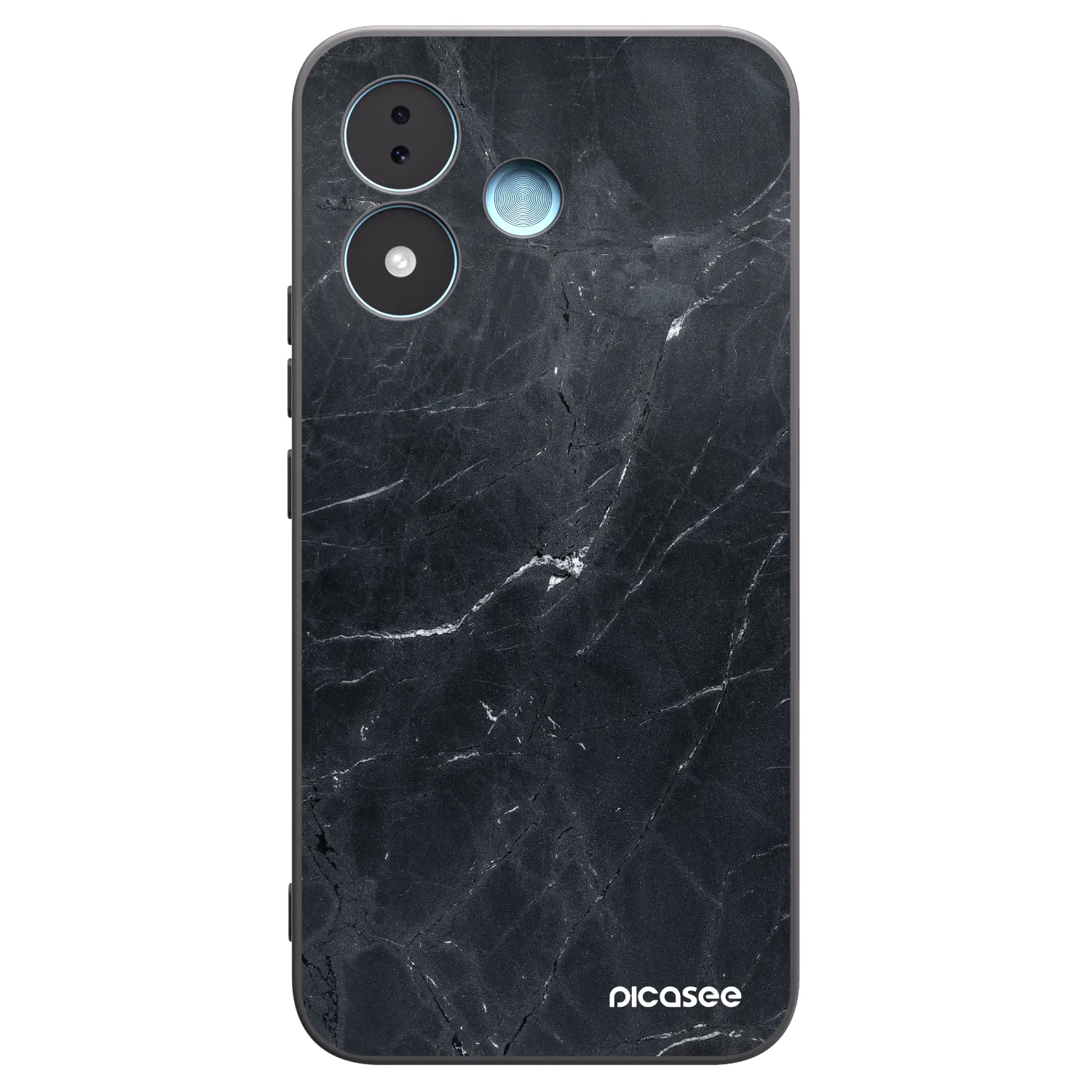 Picasee silikonski črni ovitek za Xiaomi Redmi Note 17 5G - Black marble