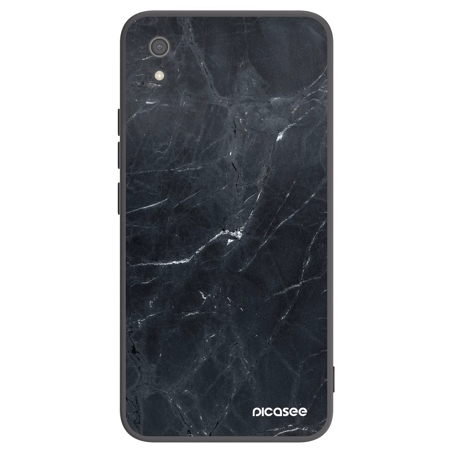 Picasee silikonski črni ovitek za Xiaomi Redmi 7A - Black marble