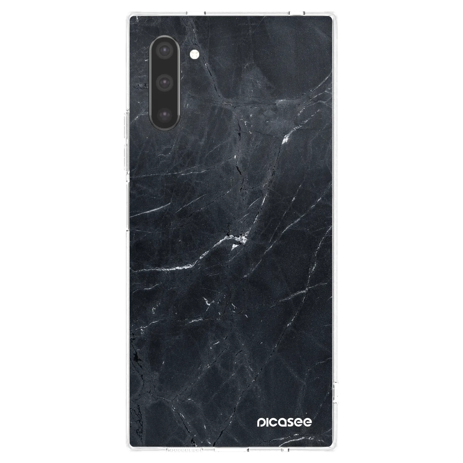Picasee silikonski prozorni ovitek za Samsung Galaxy Note 10 N970F - Black marble