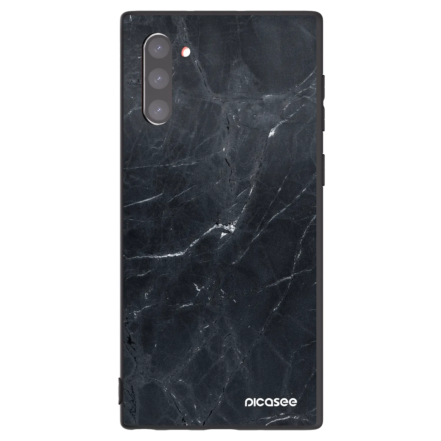 Picasee silikonski črni ovitek za Samsung Galaxy Note 10 N970F - Black marble