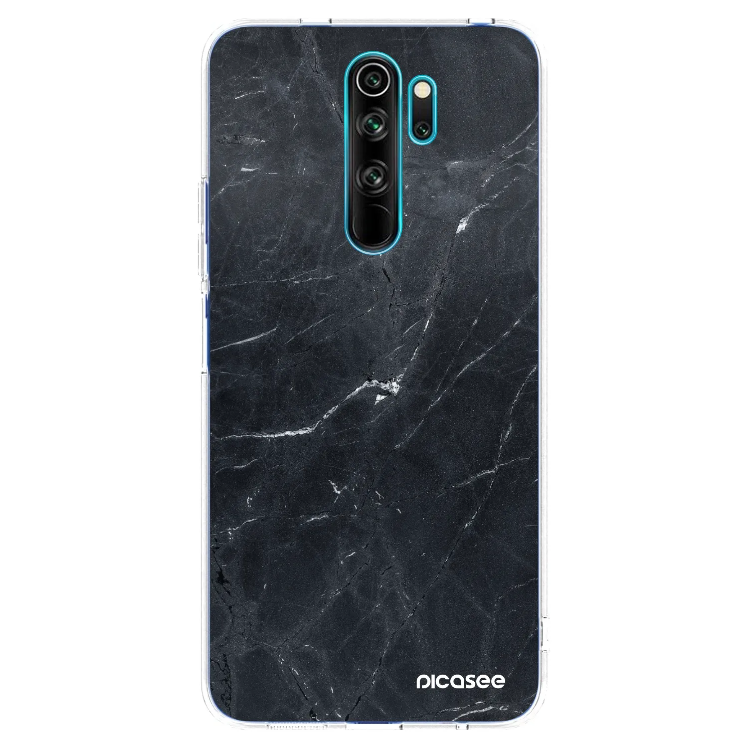 Picasee silikonski prozorni ovitek za Xiaomi Redmi Note 8 Pro - Black marble