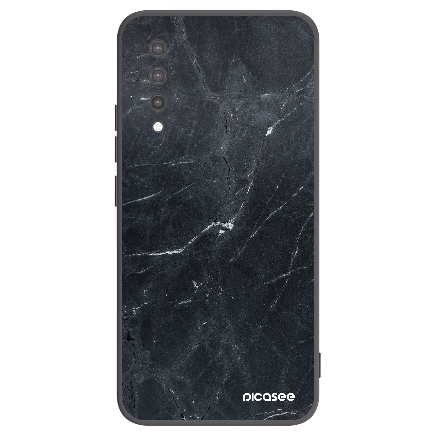 Picasee silikonski črni ovitek za Xiaomi Mi 9 Lite - Black marble