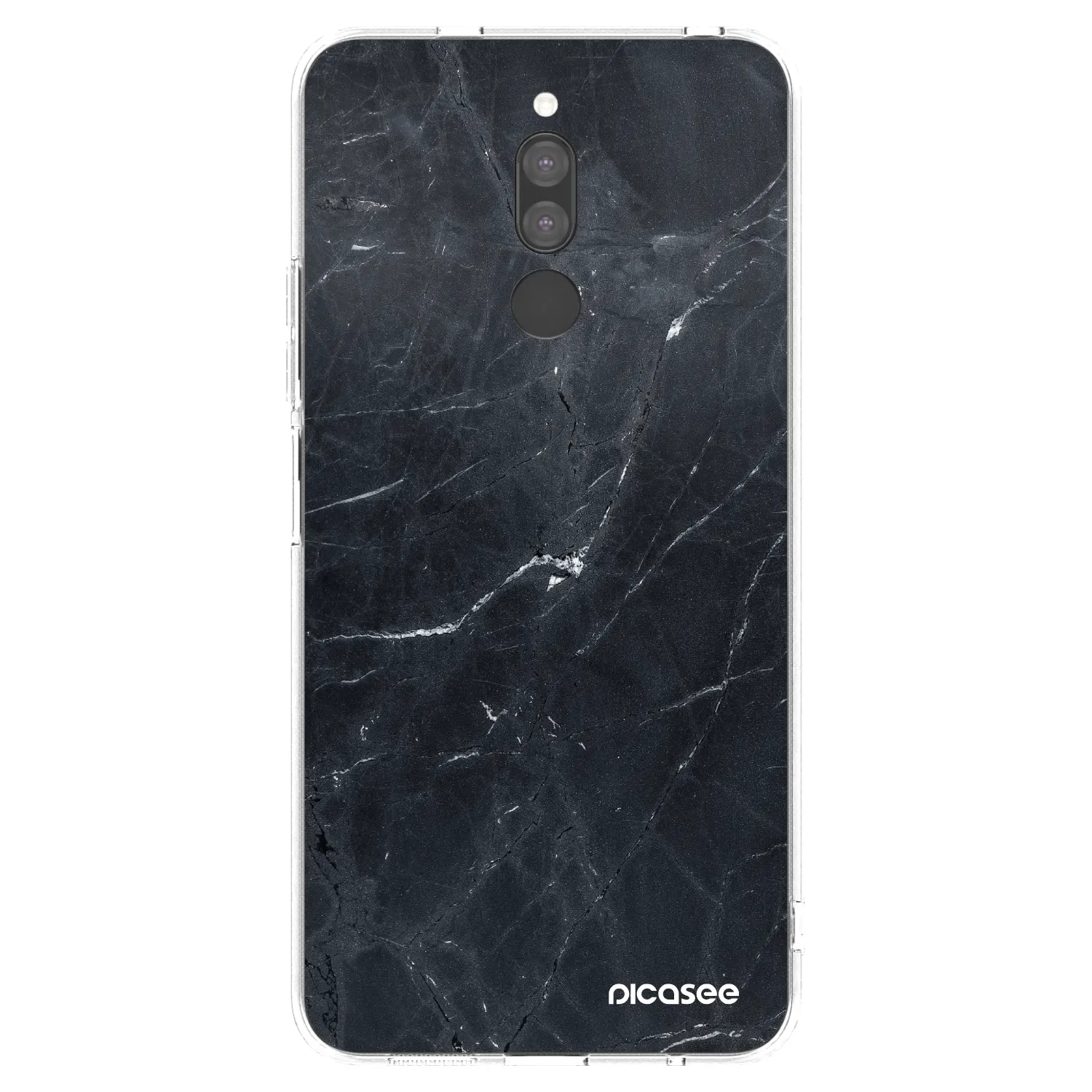 Picasee silikonski prozorni ovitek za Xiaomi Redmi 8 - Black marble