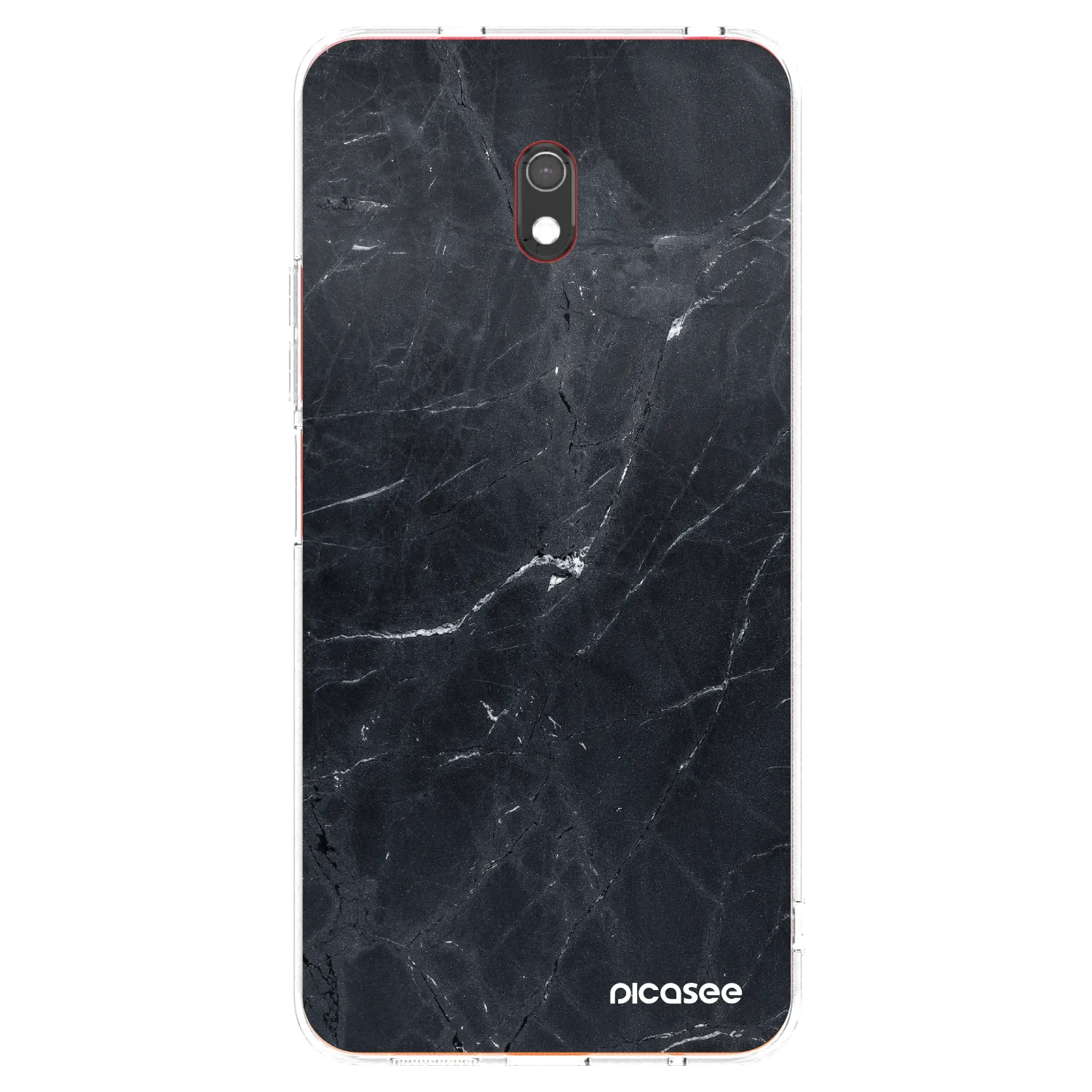 Picasee silikonski prozorni ovitek za Xiaomi Redmi 8A - Black marble
