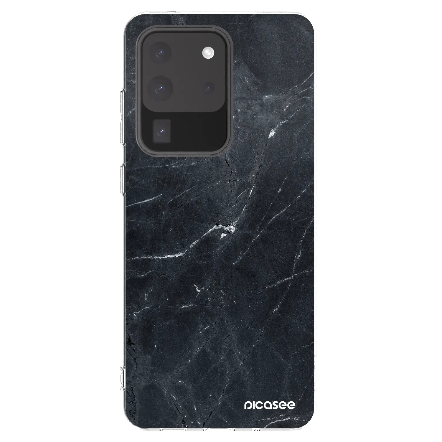Picasee silikonski prozorni ovitek za Samsung Galaxy S20 Ultra 5G G988F - Black marble