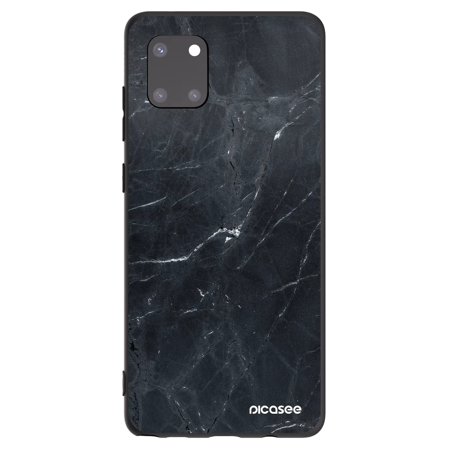 Picasee silikonski črni ovitek za Samsung Galaxy Note 10 Lite N770F - Black marble