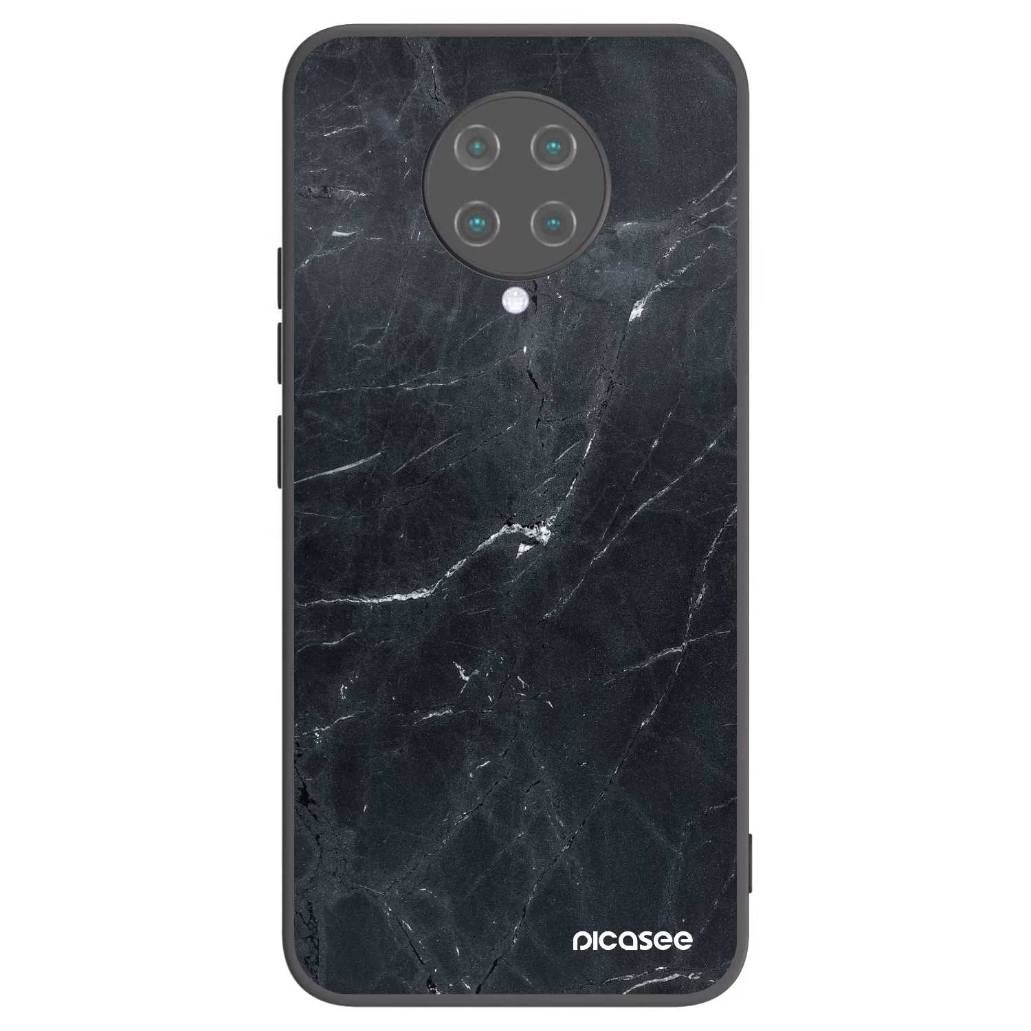 Picasee silikonski črni ovitek za Xiaomi Poco F2 Pro - Black marble