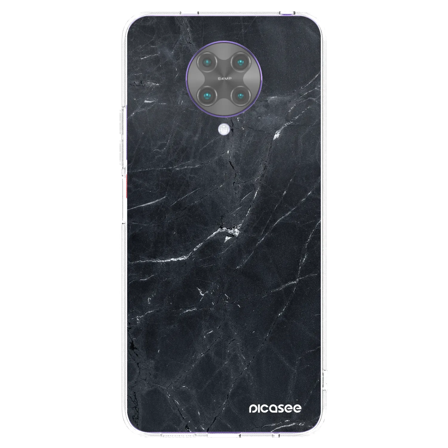 Picasee silikonski prozorni ovitek za Xiaomi Poco F2 Pro - Black marble