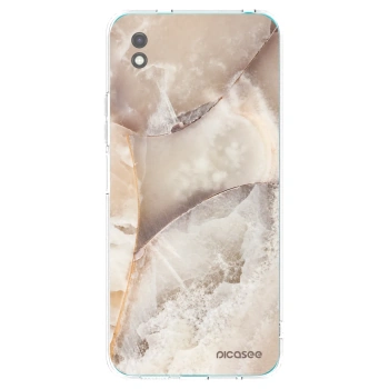 Picasee silikonski črni ovitek za Xiaomi Redmi 9A - Cream marble