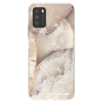 Picasee silikonski prozorni ovitek za Xiaomi Poco M3 - Cream marble