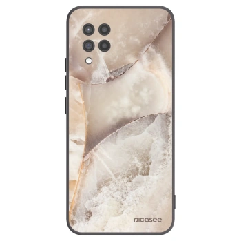 Picasee silikonski črni ovitek za Samsung Galaxy A42 A426B - Cream marble