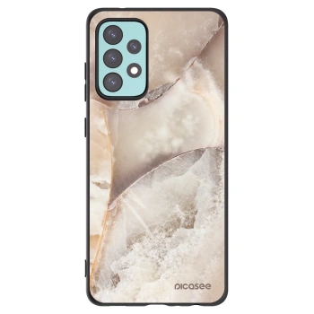 Picasee silikonski črni ovitek za Samsung Galaxy A72 A725F - Cream marble