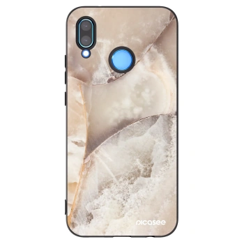 Picasee silikonski črni ovitek za Huawei P20 Lite - Cream marble