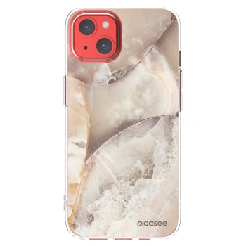 Picasee silikonski prozorni ovitek za Apple iPhone 13 - Cream marble