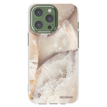 Picasee silikonski prozorni ovitek za Apple iPhone 13 Pro - Cream marble
