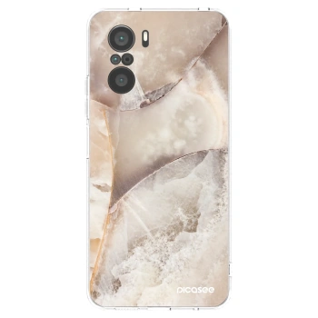 Picasee silikonski prozorni ovitek za Xiaomi Poco F3 - Cream marble