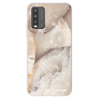 Picasee silikonski prozorni ovitek za Xiaomi Redmi 9T - Cream marble