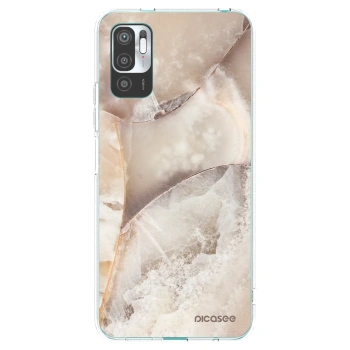 Picasee silikonski prozorni ovitek za Xiaomi Redmi Note 10 5G - Cream marble