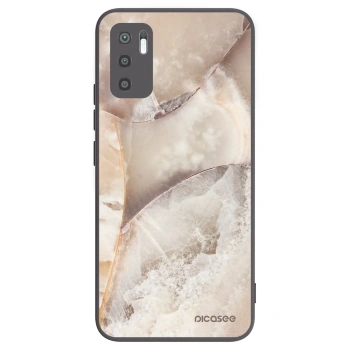 Picasee silikonski črni ovitek za Xiaomi Redmi Note 10 5G - Cream marble