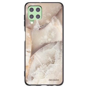 Picasee silikonski črni ovitek za Samsung Galaxy A22 A225F 4G - Cream marble