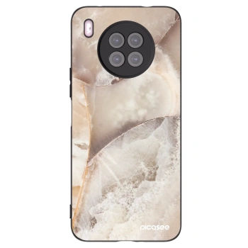 Picasee silikonski črni ovitek za Huawei Nova 8i - Cream marble