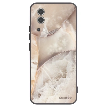 Picasee silikonski črni ovitek za Vivo Y72 5G - Cream marble