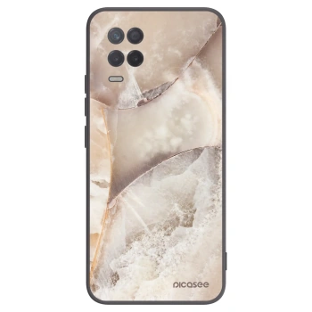 Picasee silikonski črni ovitek za Realme 8 5G - Cream marble