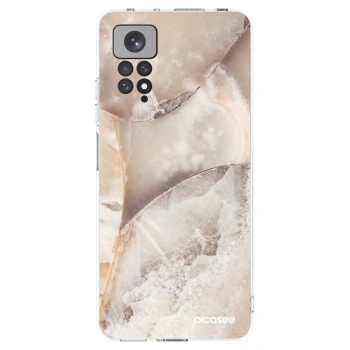 Picasee silikonski prozorni ovitek za Xiaomi Redmi Note 11S 4G - Cream marble