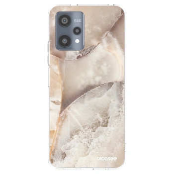 Picasee silikonski prozorni ovitek za Realme 9 Pro 5G - Cream marble