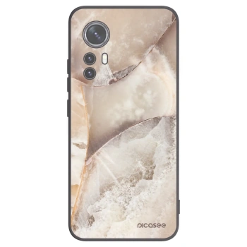 Picasee silikonski črni ovitek za Xiaomi 12 - Cream marble