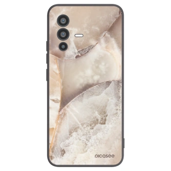 Picasee silikonski črni ovitek za Vivo V23 5G - Cream marble