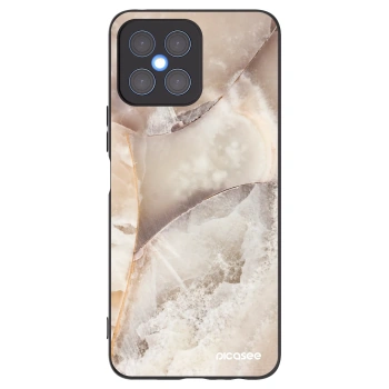 Picasee silikonski črni ovitek za Honor X8 4G - Cream marble