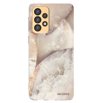 Picasee silikonski prozorni ovitek za Samsung Galaxy A33 5G A336 - Cream marble