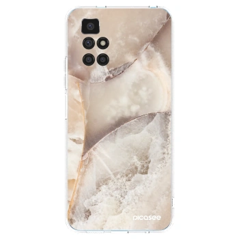 Picasee silikonski prozorni ovitek za Xiaomi Redmi 10 (2022) - Cream marble