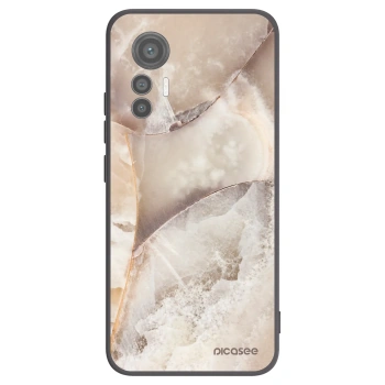 Picasee silikonski črni ovitek za Xiaomi 12 Lite - Cream marble